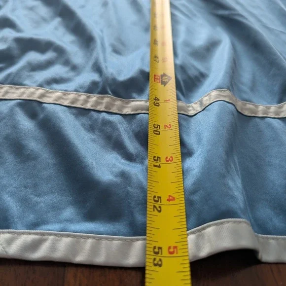 VTG 1970's Vassarette Size 13 Blue Nylon Nightgown Slip Dress Maxi Lingerie - Picture 8 of 9